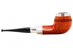 Peterson Natural Spigot with Silver Cap 150 Fishtail Tobacco Pipe