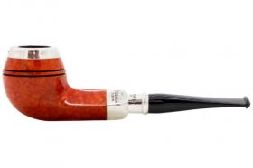 Peterson Natural Spigot with Silver Cap 150 Fishtail Tobacco Pipe