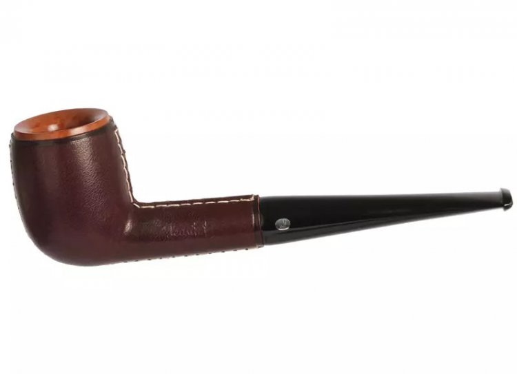 Jeantet Burgundy Leather Covered Pipe