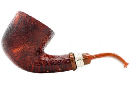 Neerup Classic Series Gr 2 Sandblast Bent Billiard Tobacco Pipe 101-4852