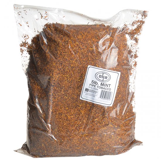 OHM Mint Pipe Tobacco 5 Lb. Bag