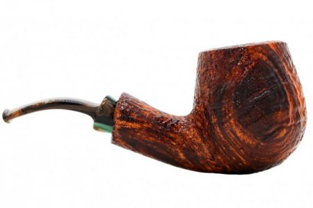 Neerup Basic Series Gr 2 Sandblast Bent Billiard Tobacco Pipe 101-5206