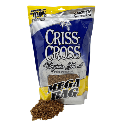 Criss Cross (Virginia Blend Smooth ) Pipe Tobacco -1lb Blue MEGA BAG