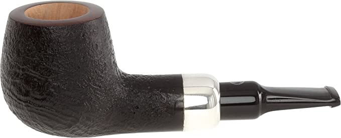 Rattray\'s Chubby Jackey Silver Tobacco PipeSandblast